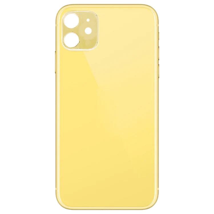 Battery Back Cover with large Holes for iPhone 11 (Yellow) - Best Cell Phone Parts Distributor in Canada, Parts Source Battery Back Cover with large Holes for iPhone 11 (Yellow) - Best Cell Phone Parts Distributor in Canada, Parts Source